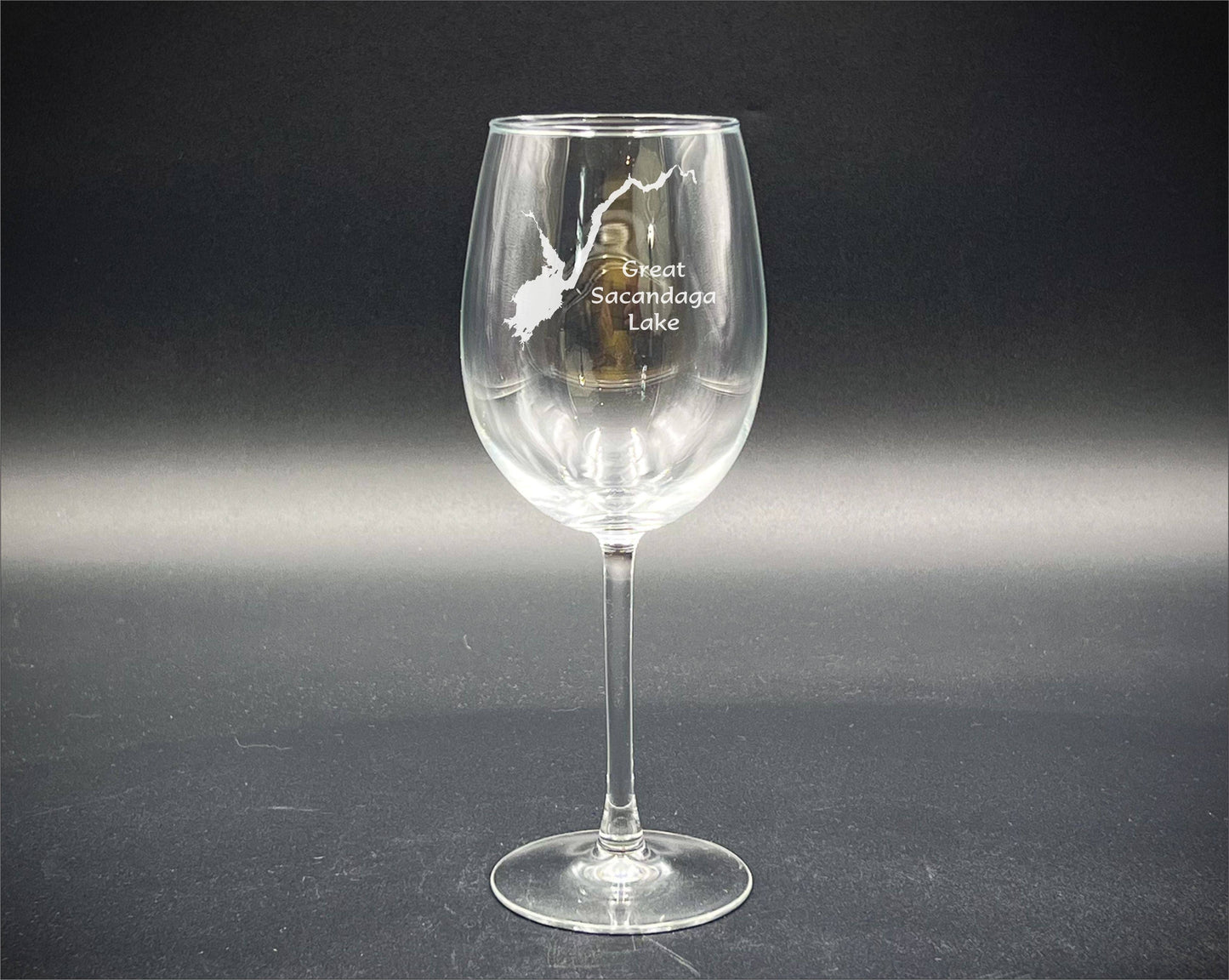 Deep Creek Lake 16 oz Flora Stemmed Wine Glass