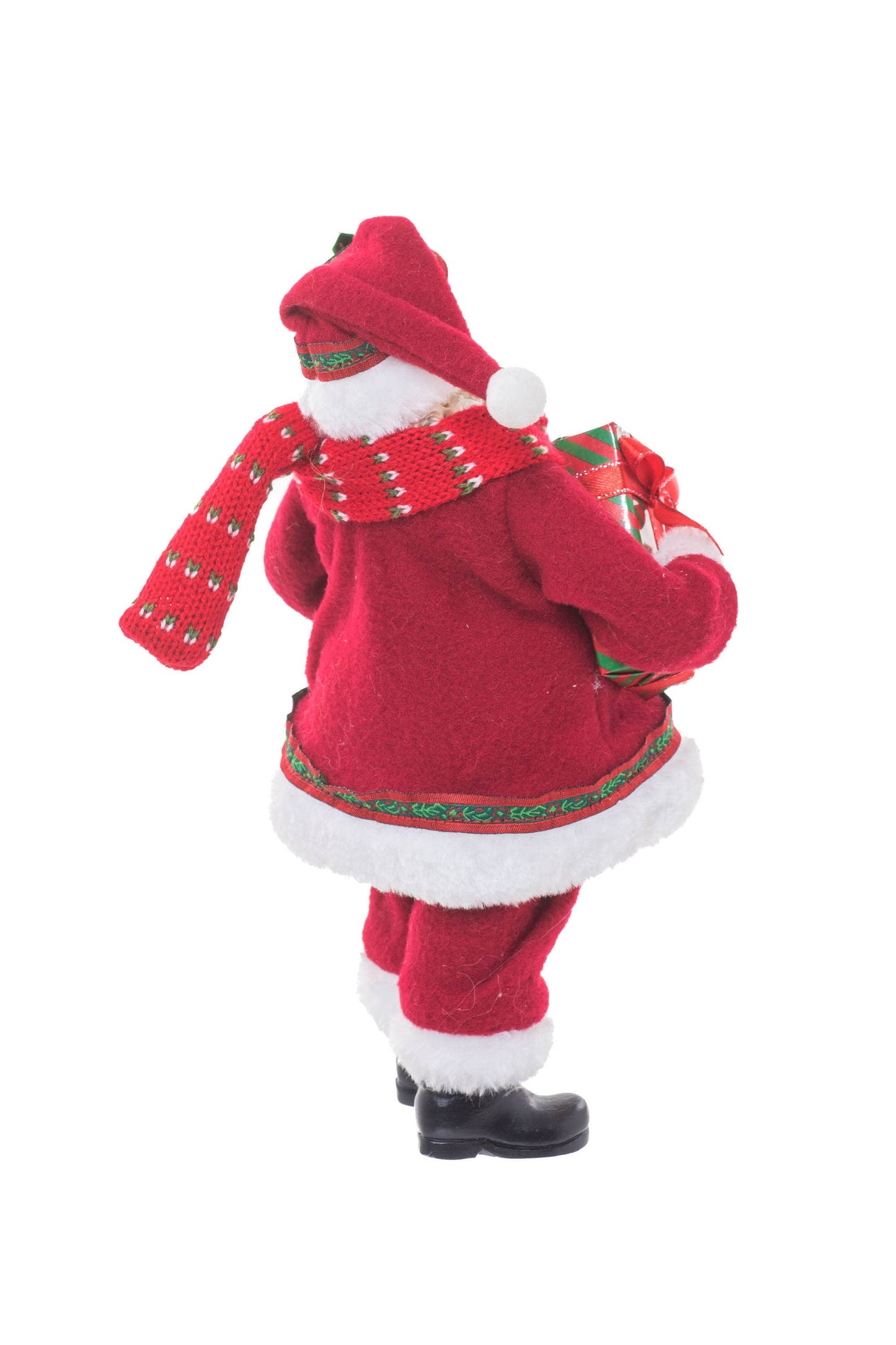Santa Figurine holding Wreath