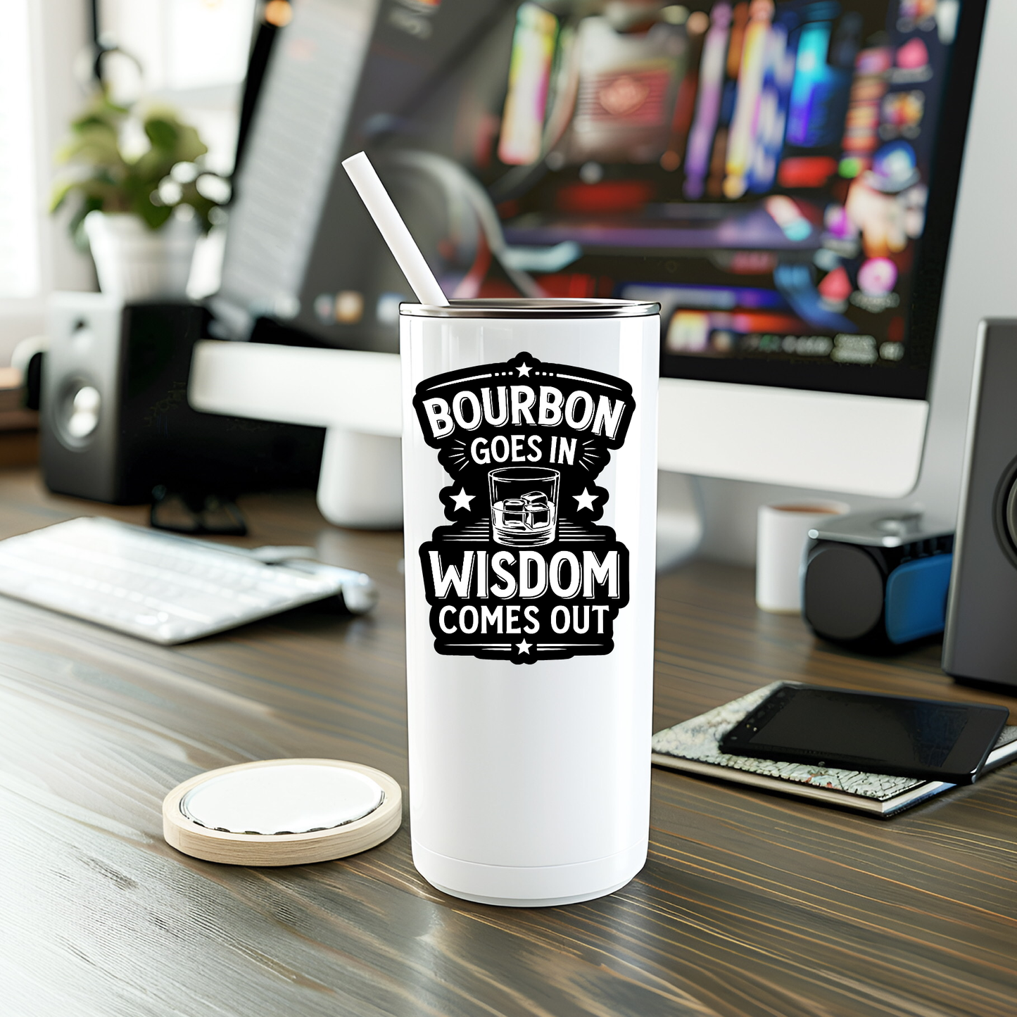 Funny Bourbon Goes In