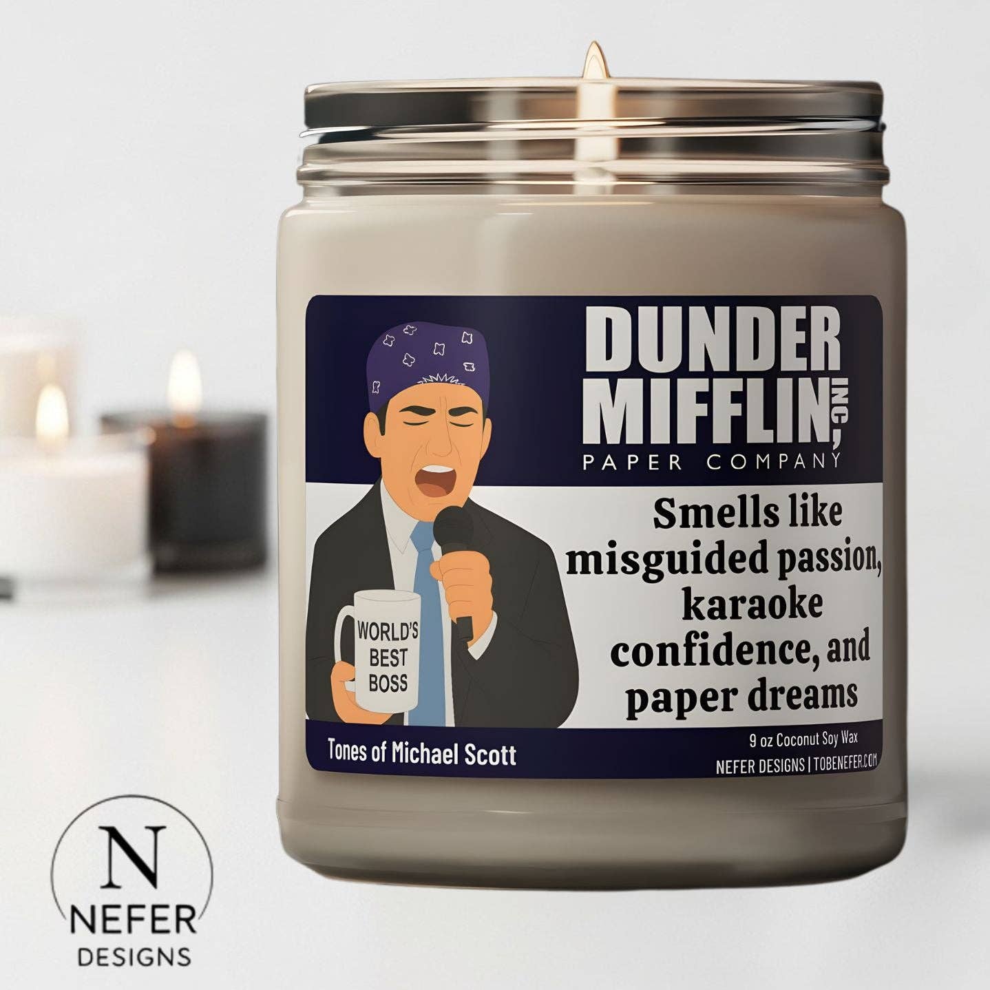The Office Themed Scented Candle | Smells like Karaoke Nights