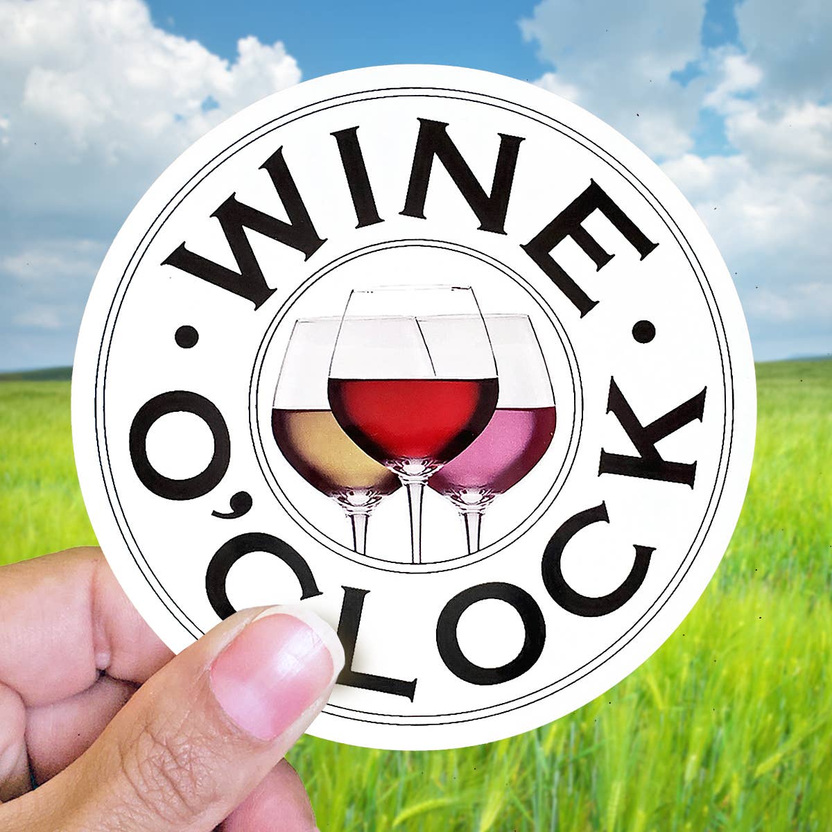 Sticker Wine O'clock
