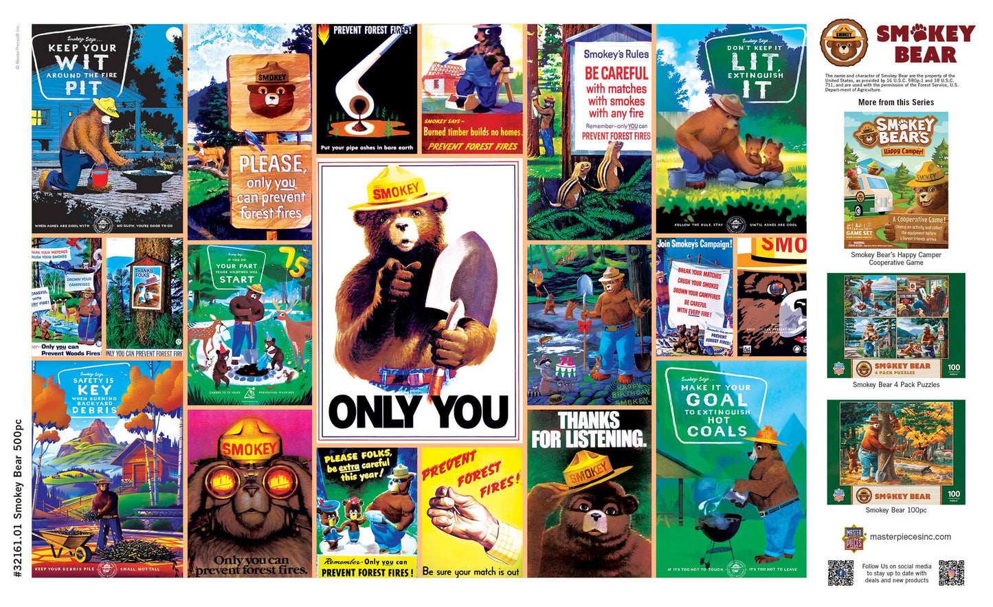 Smokey Bear National Parks 500 Piece Puzzle
