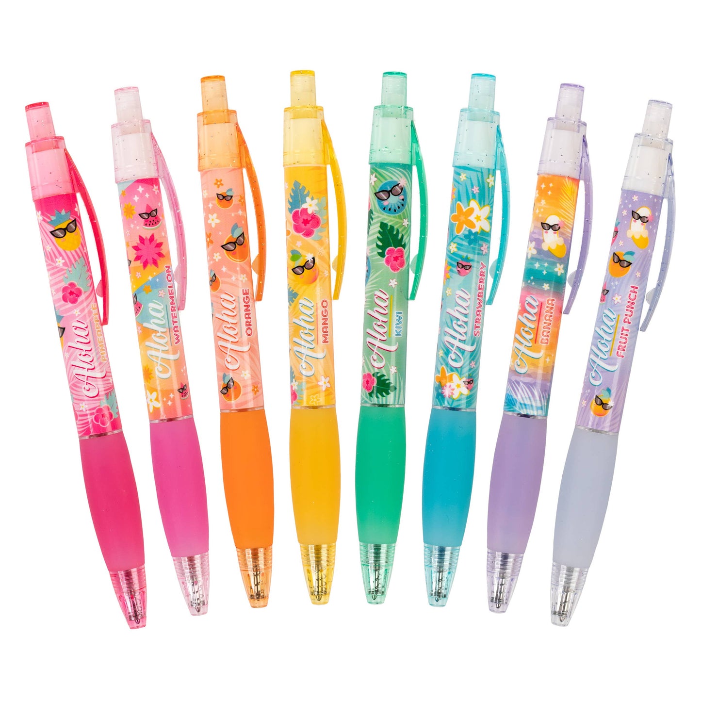 Scentco, Inc - Smens - Aloha Unicorn - Scented Glitter Gel Pens - 8 Count
