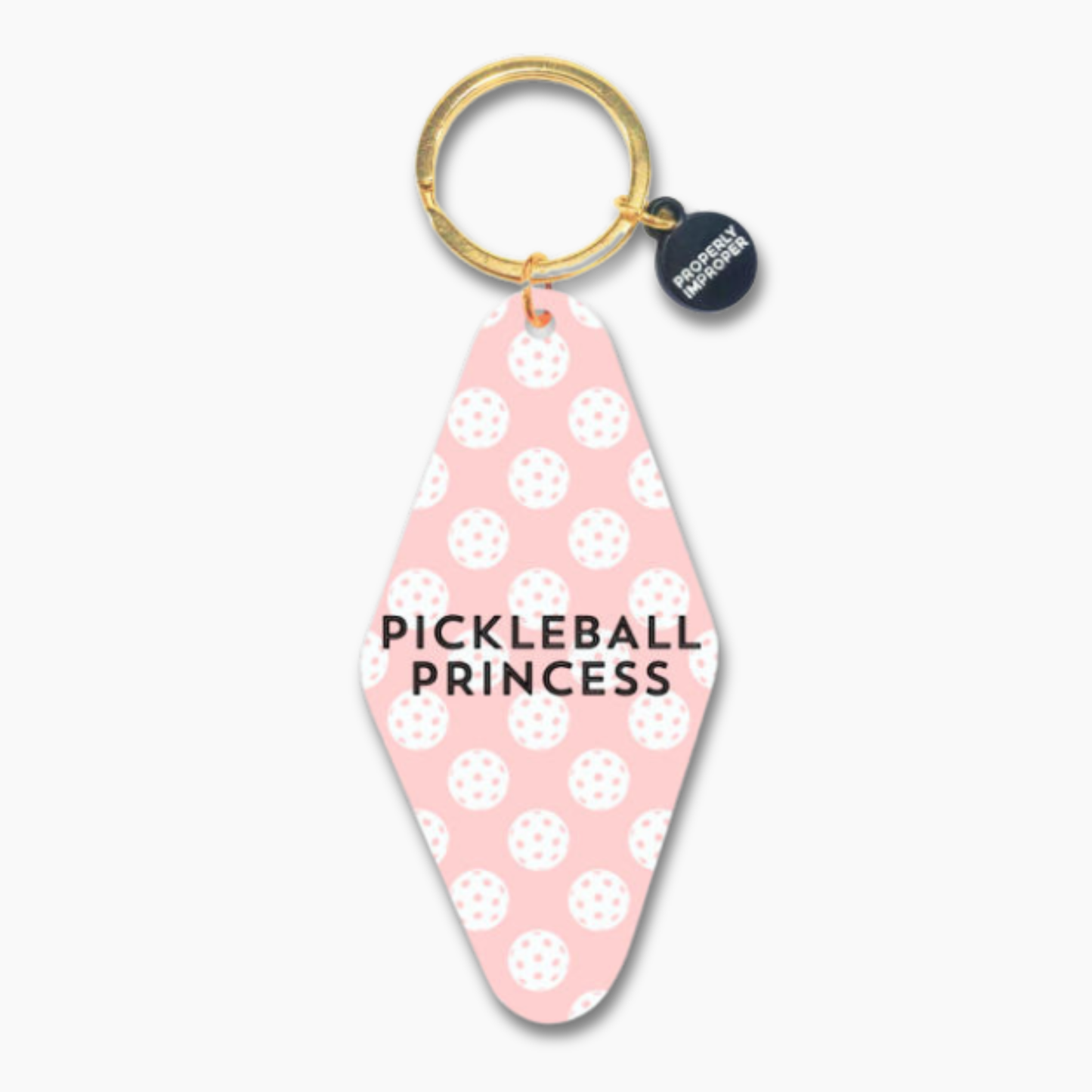 Pickleball Princess Keychain