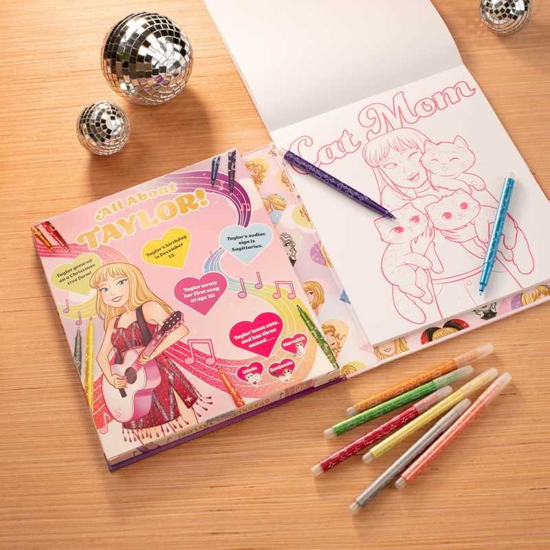 Sparkle with Taylor A Glitter Coloring Kit