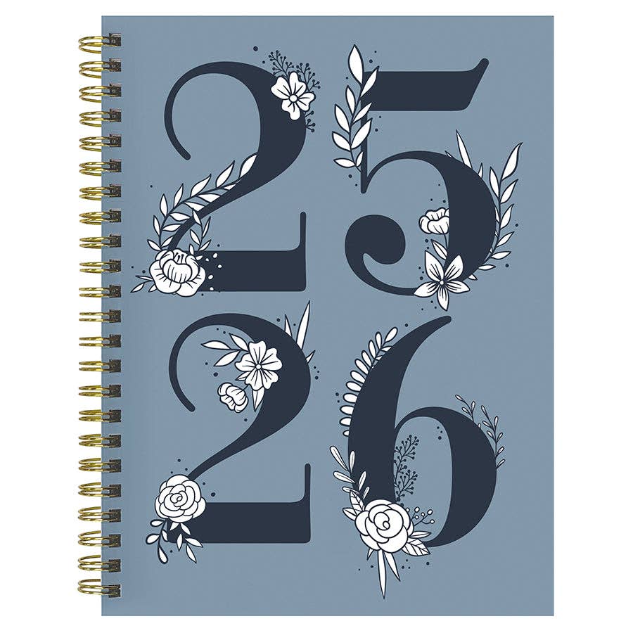 French Blue Medium Planner 2025-2026
