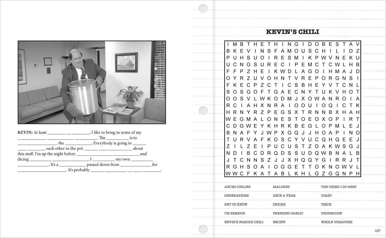The Office Word Search, Coloring and Quotes