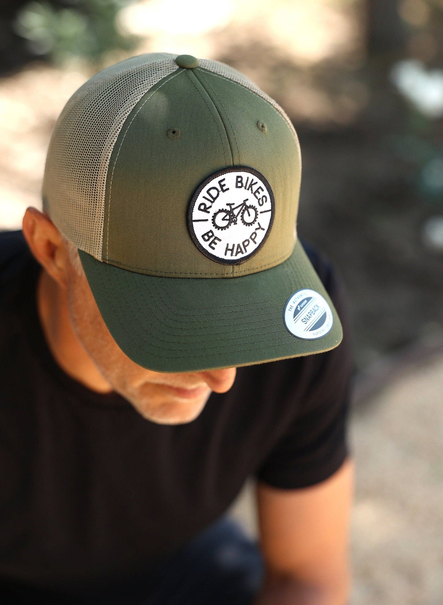Ride Bikes Be Happy Hat | Cycling, MTB Trucker Hats | Great