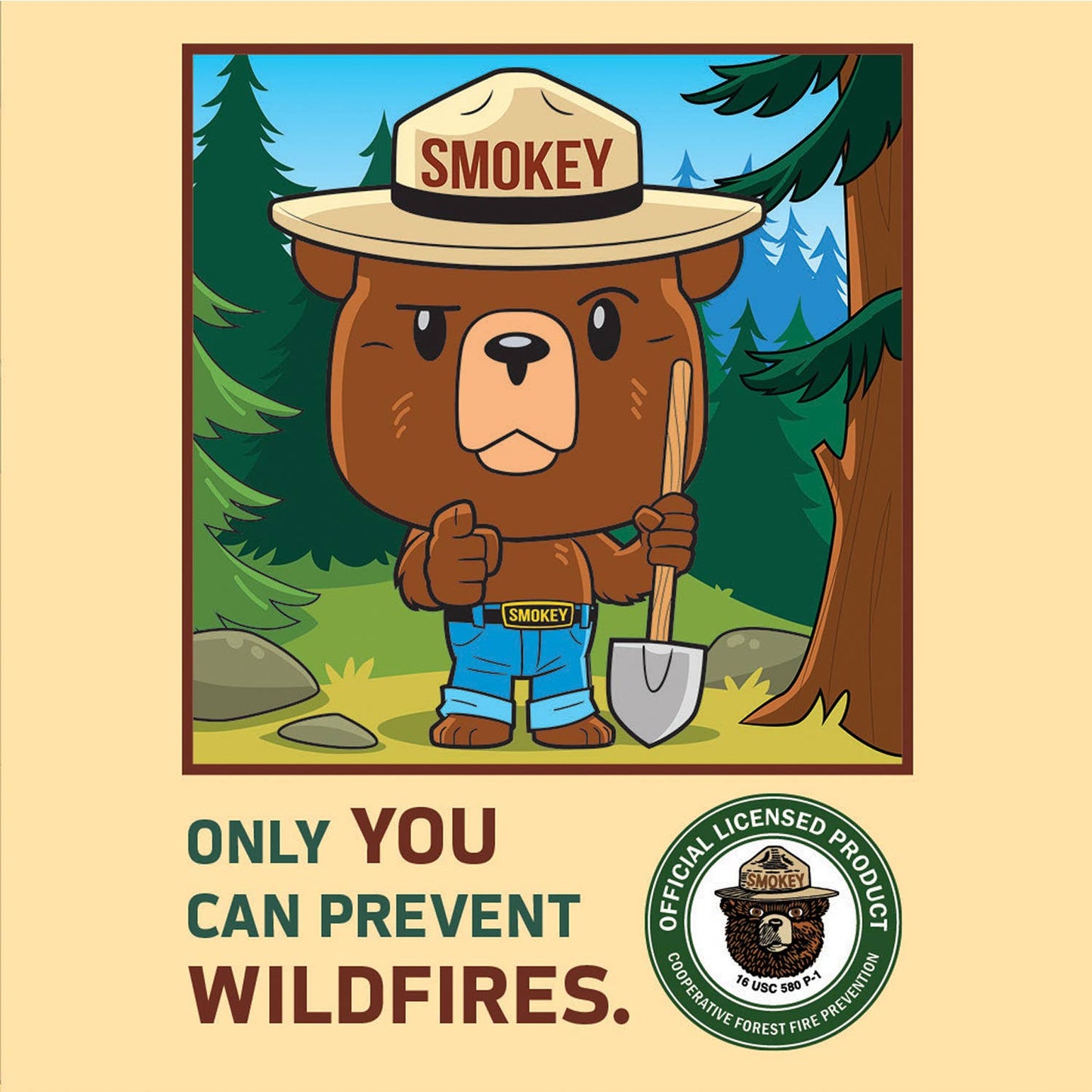Smokey Bear - 100 Piece Square Puzzle