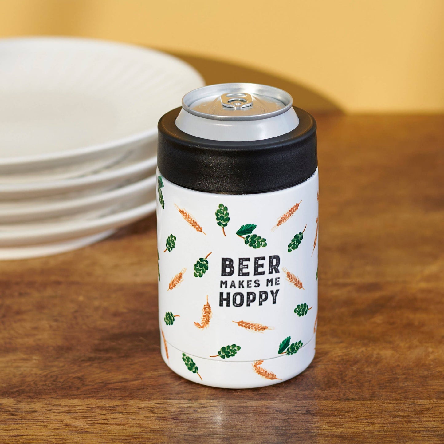 Beer Makes Me Hoppy Can Cooler