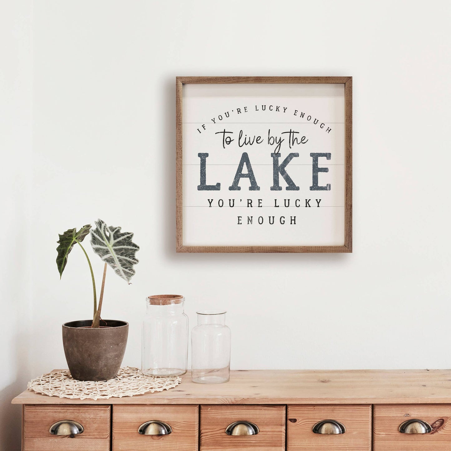If You're Lucky Enough To Live By The Lake White