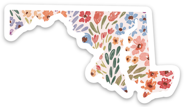Elyse Breanne Design - Maryland 3x3in. State Sticker