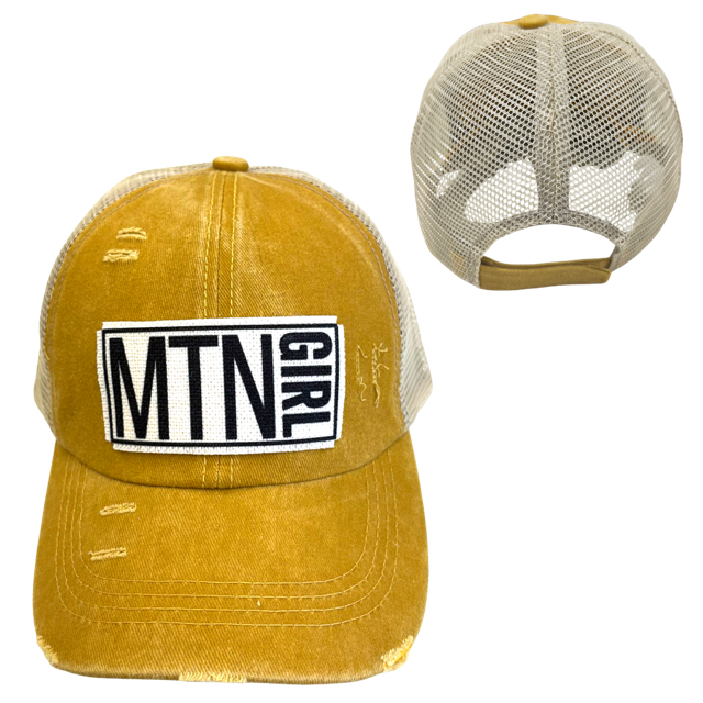 MOUNTAIN GIRL |DISTRESSED Hat