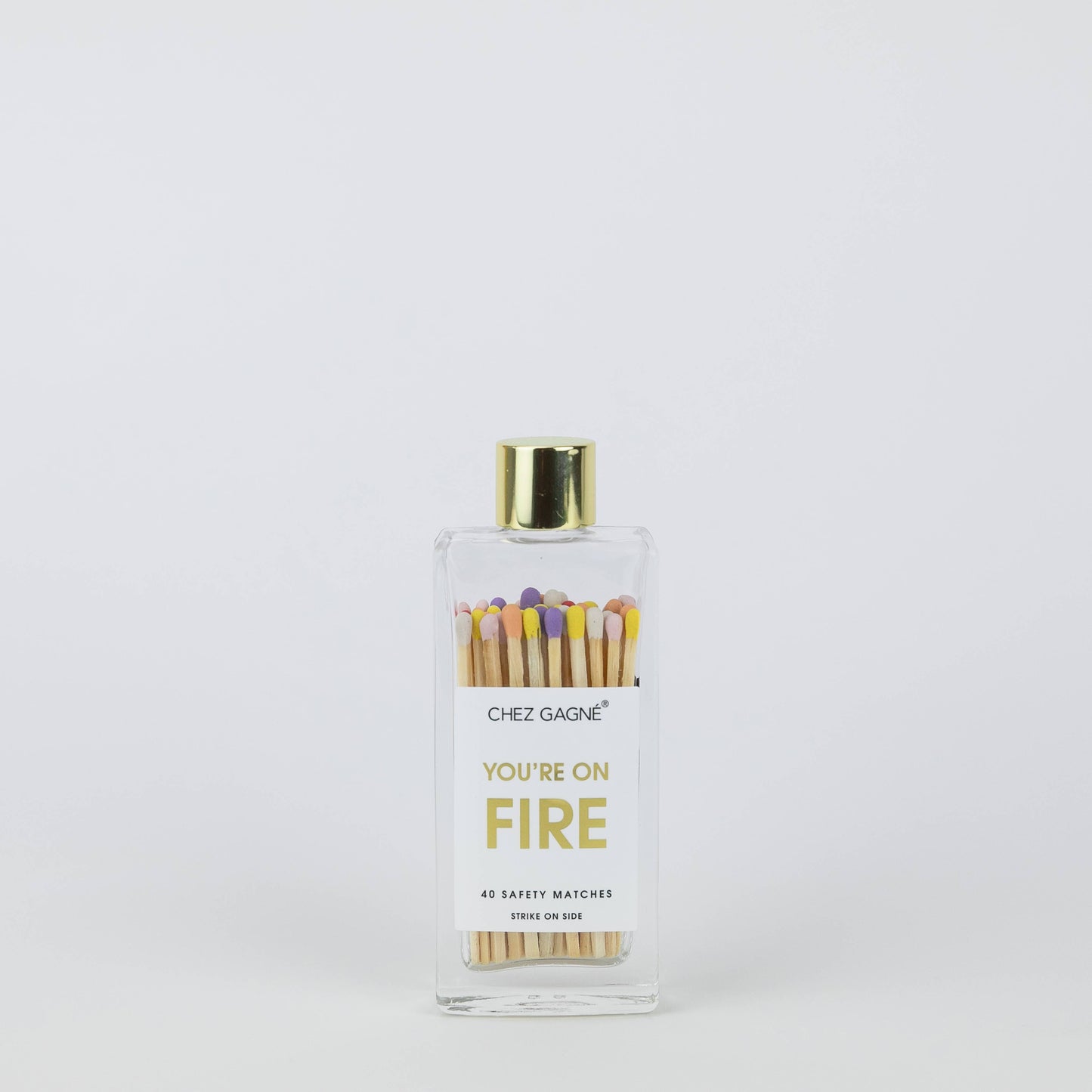 You're on Fire - Glass Bottle Safety Matches