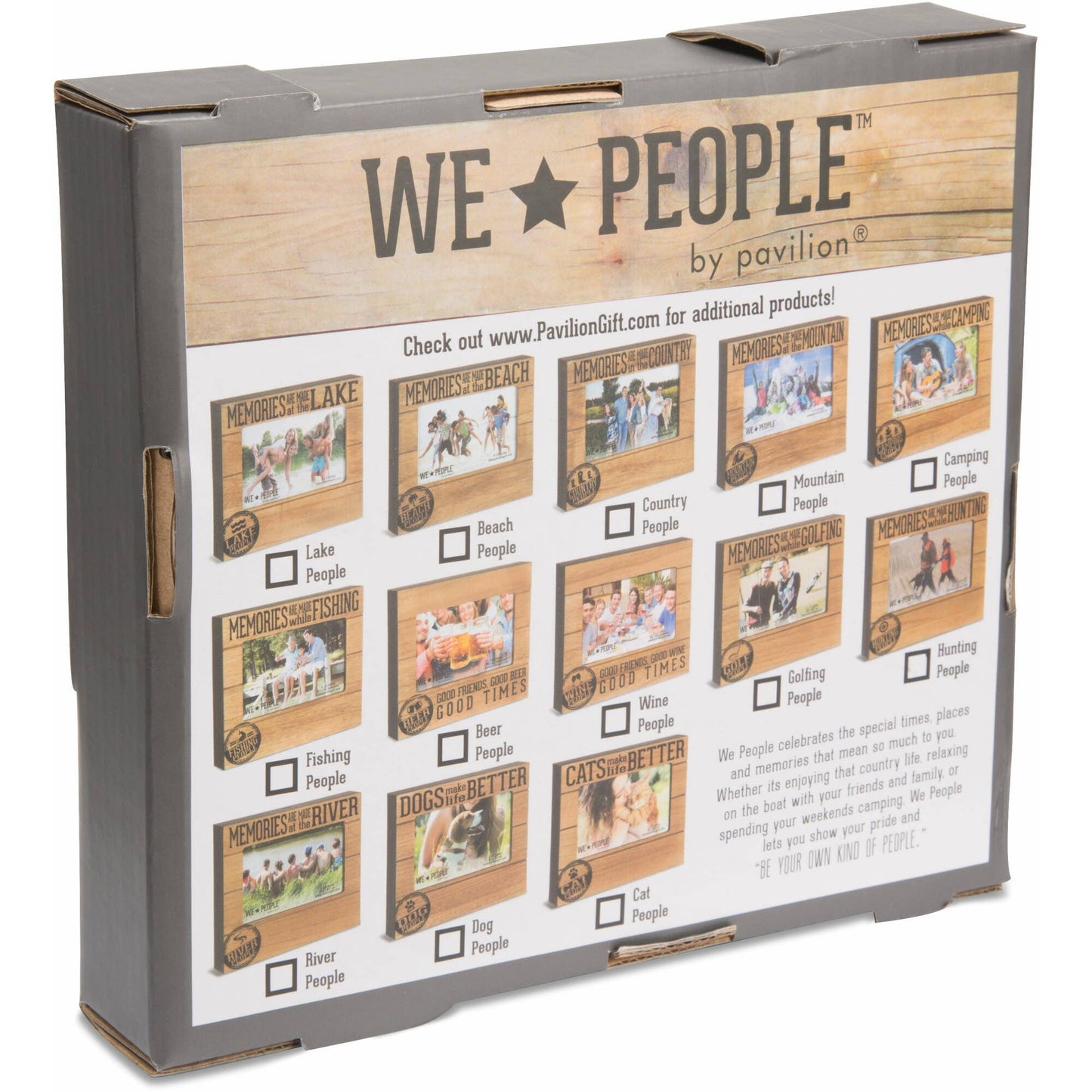 Pavilion - Lake People - 7.25" x 9" Frame
(Holds 5" x 7" photo)