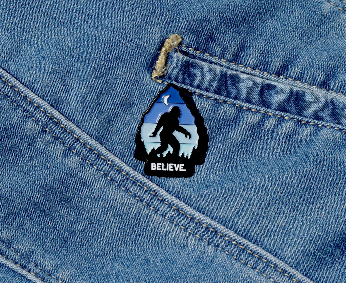 Bigfoot Believe Pin