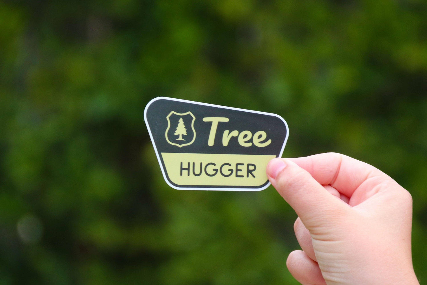 Tree Hugger Vinyl Sticker