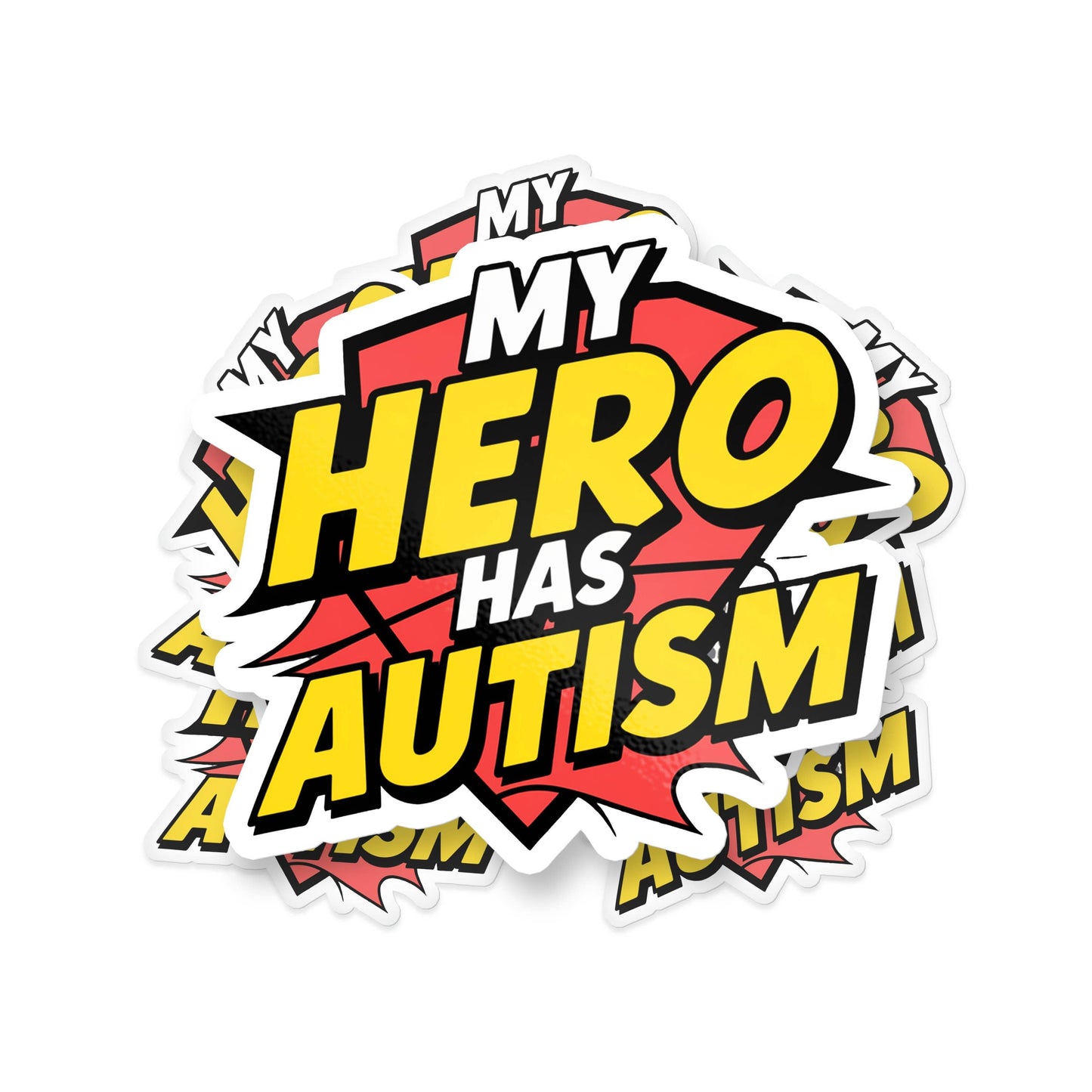My Hero Has Autism Sticker