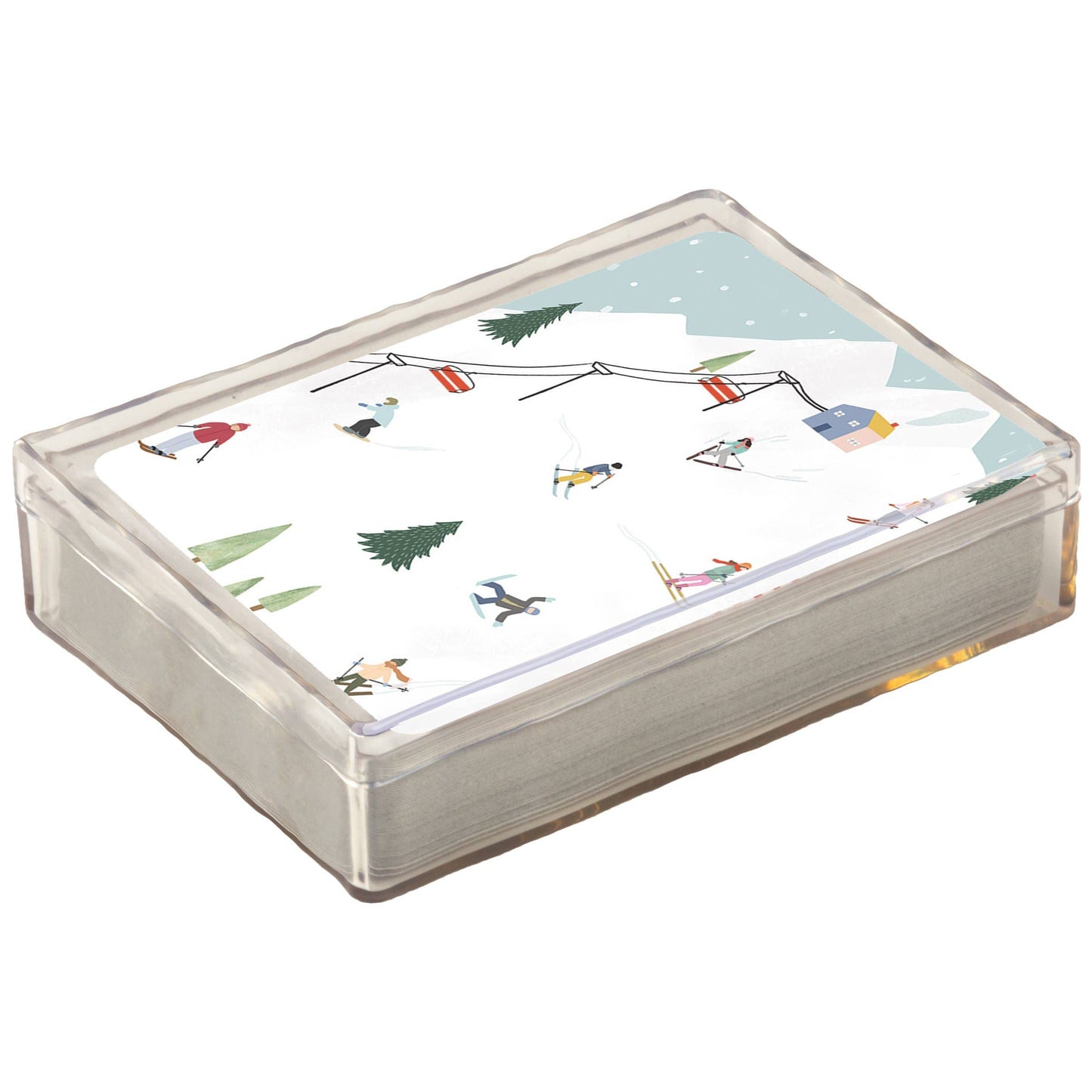 Skiing Fun Playing Cards