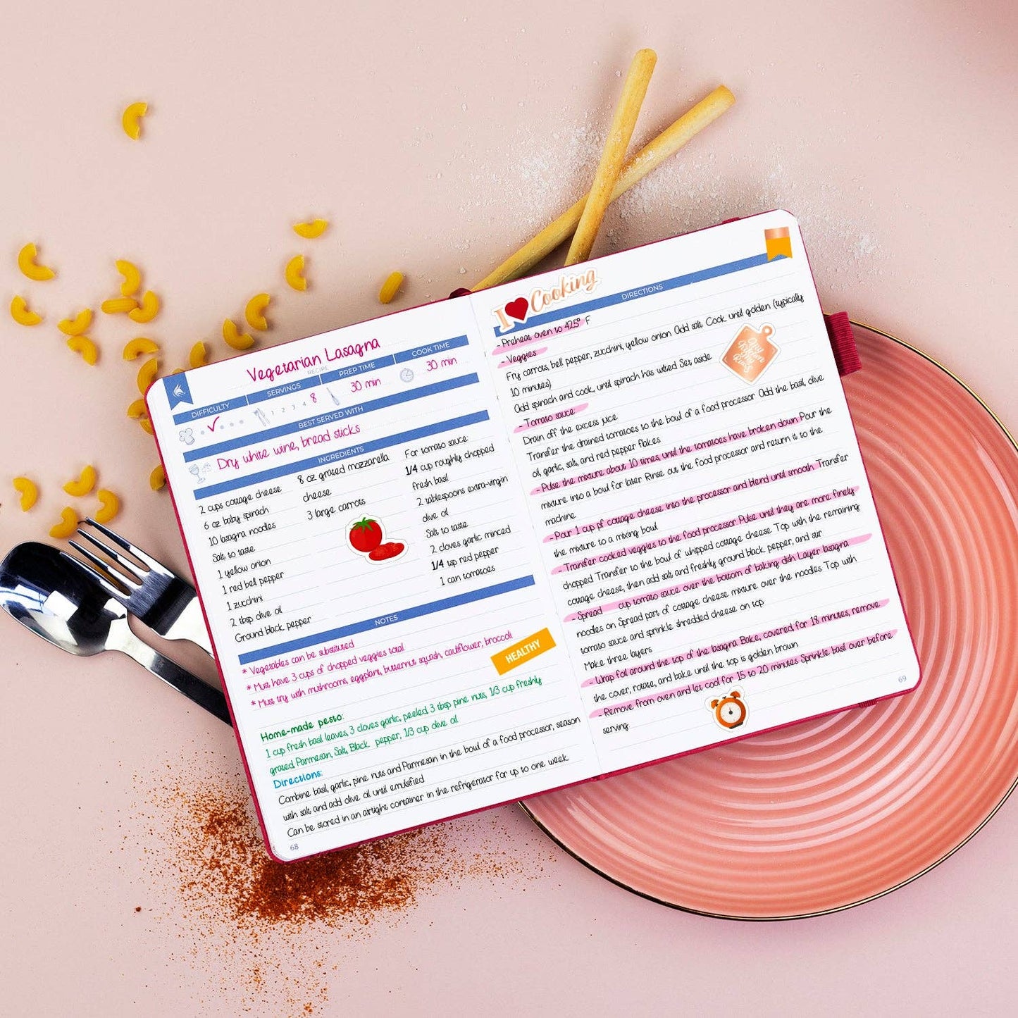 Clever Fox Planners - Recipe Book