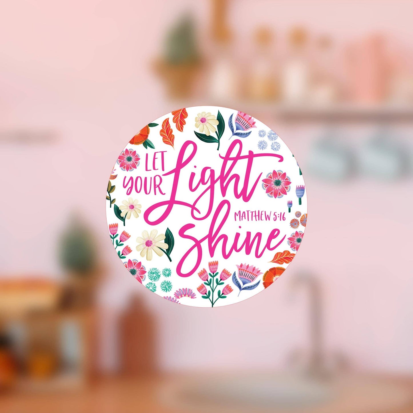 Vinyl Magnet-Let Your Light Shine