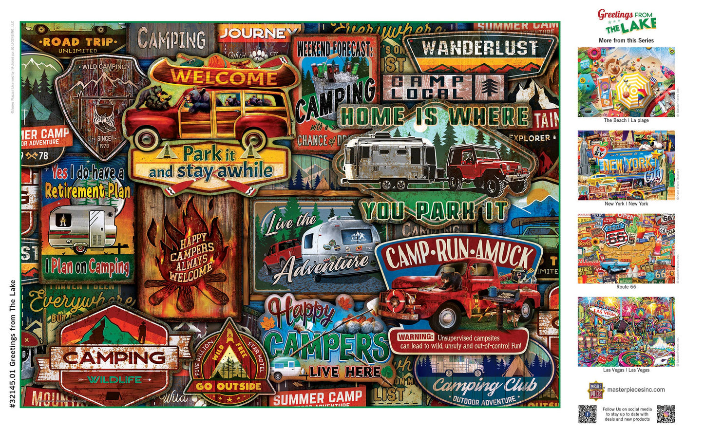 Greetings From The Lake - 500 Piece Puzzle