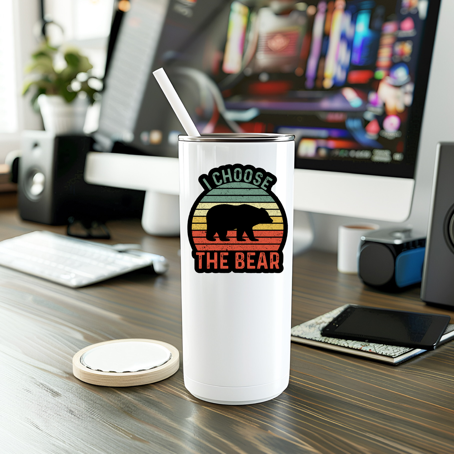 I Choose The Bear Sticker
