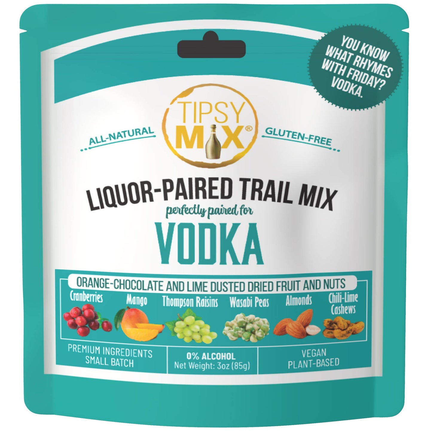 Liquor-Paired Trail Mix - Vodka