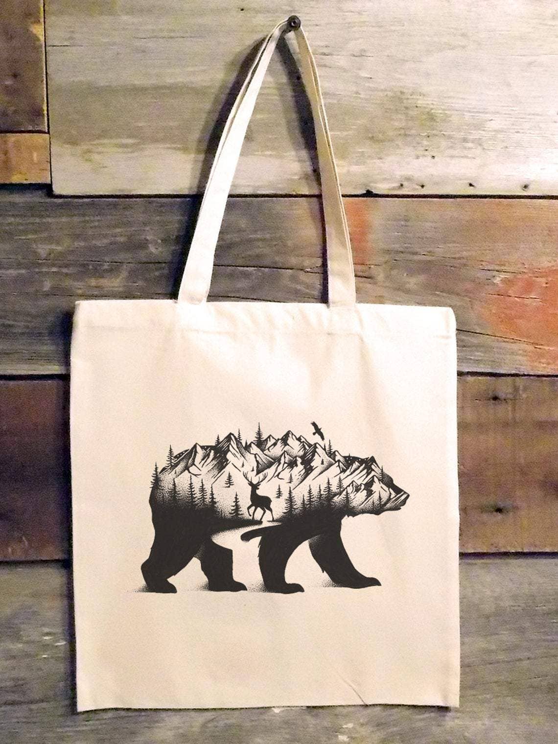 Mountain Bear Tote Bag