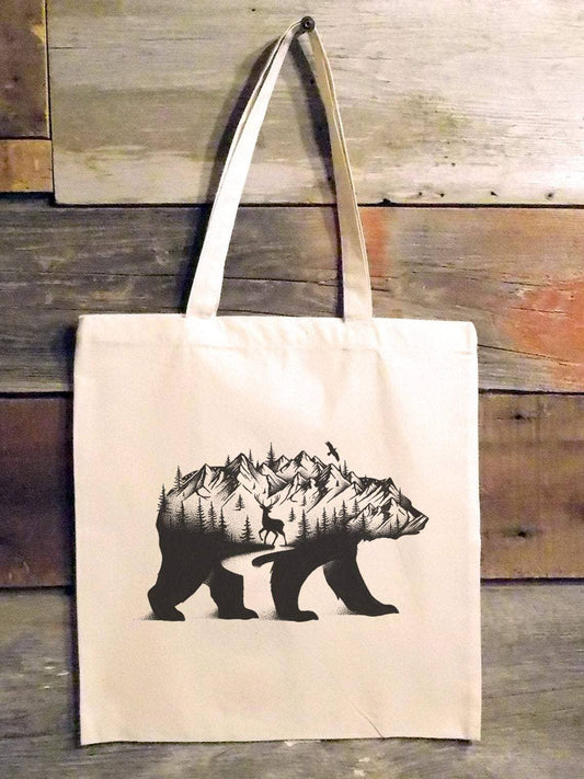 Mountain Bear Tote Bag