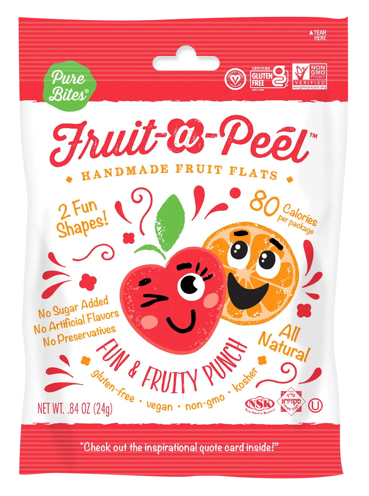 Fruit-a-Peel Fruity Punch Fruit Flats