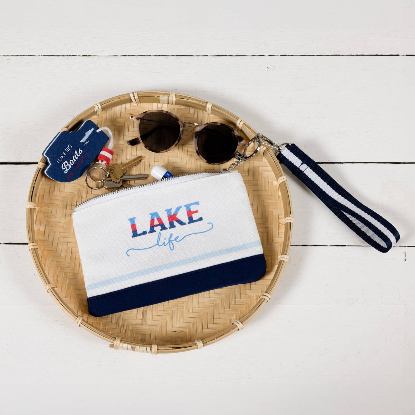 Lake Life - 8" x 5" Canvas Wristlet