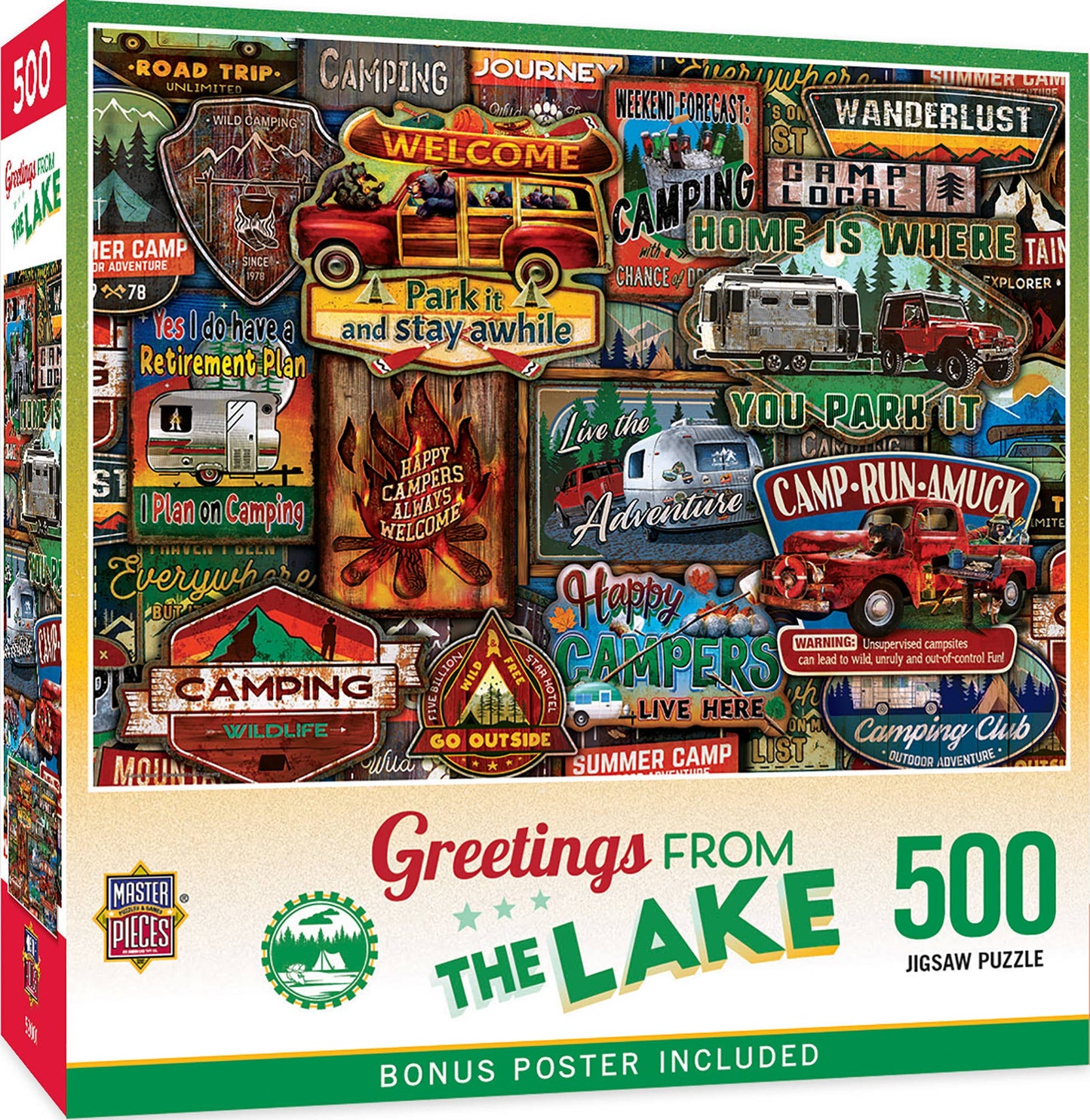 Greetings From The Lake - 500 Piece Puzzle
