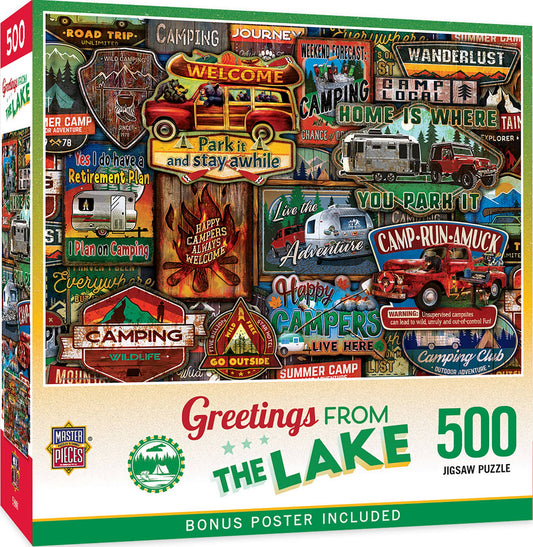 Greetings From The Lake - 500 Piece Puzzle
