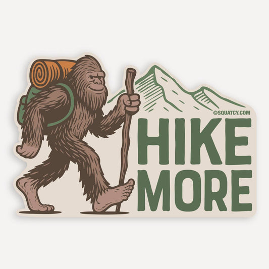 Bigfoot, Hike More Sticker