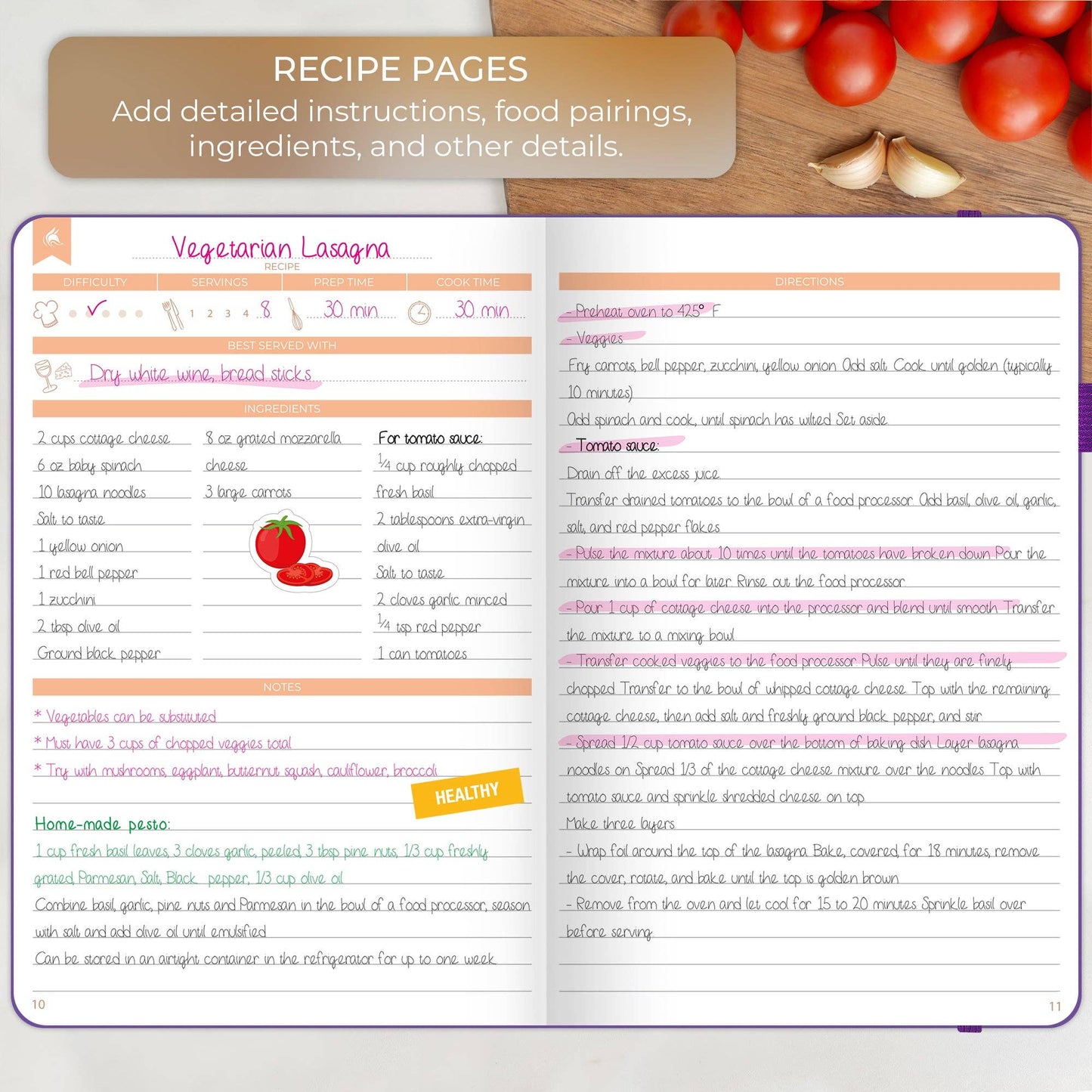 Clever Fox Planners - Recipe Book