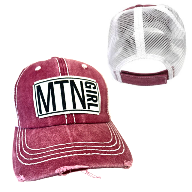 MOUNTAIN GIRL |DISTRESSED Hat
