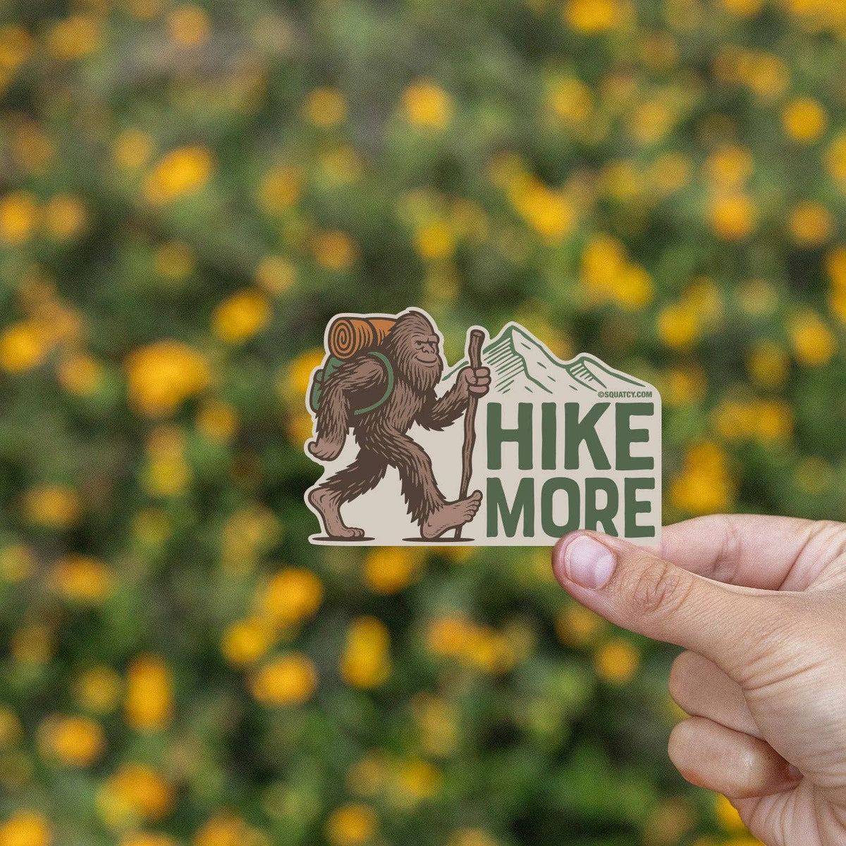 Bigfoot, Hike More Sticker