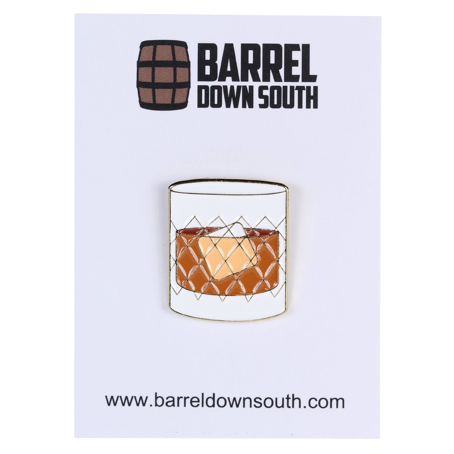 Bourbon on the Rocks Lapel Pin