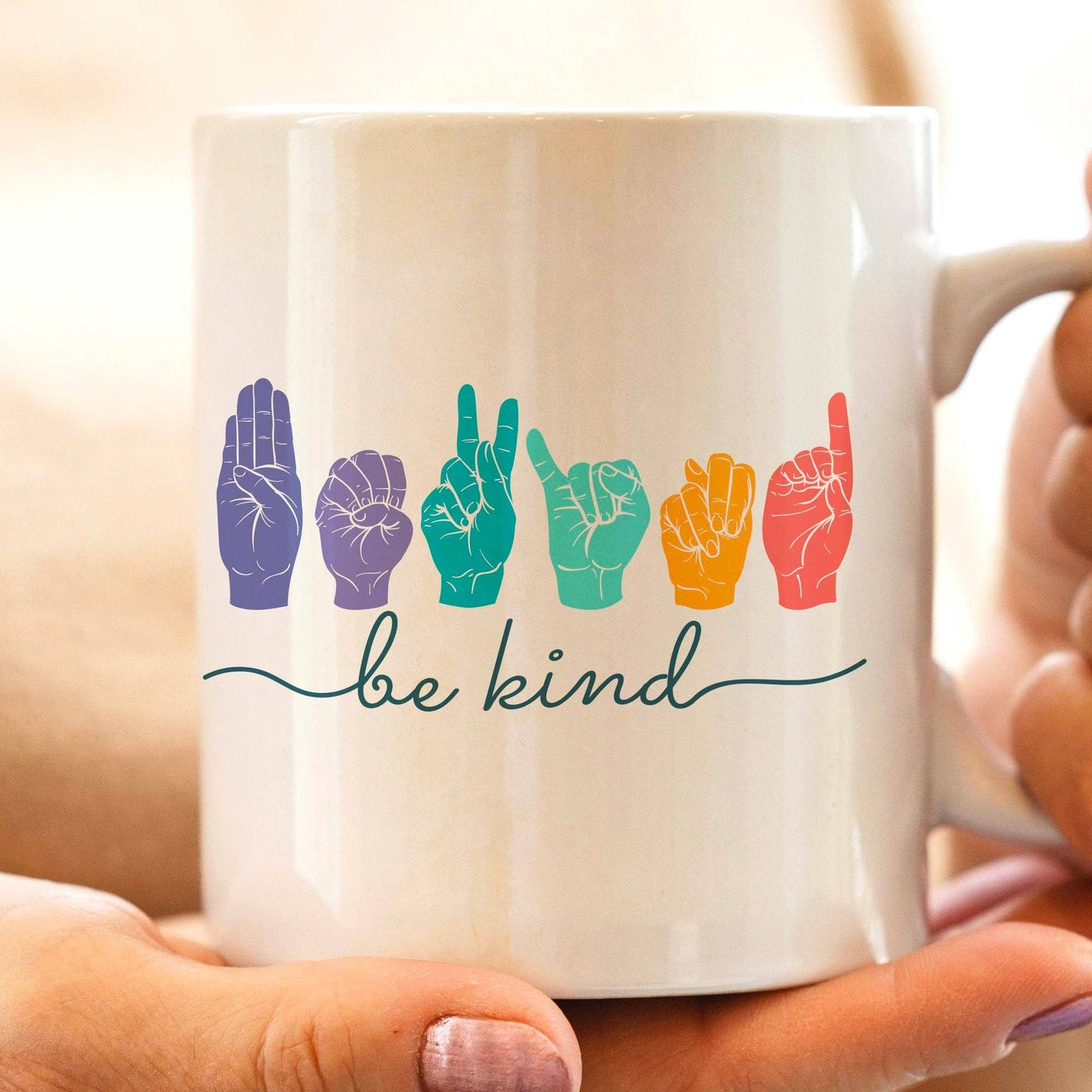 Be Kind ASL 11oz Coffee Mug
