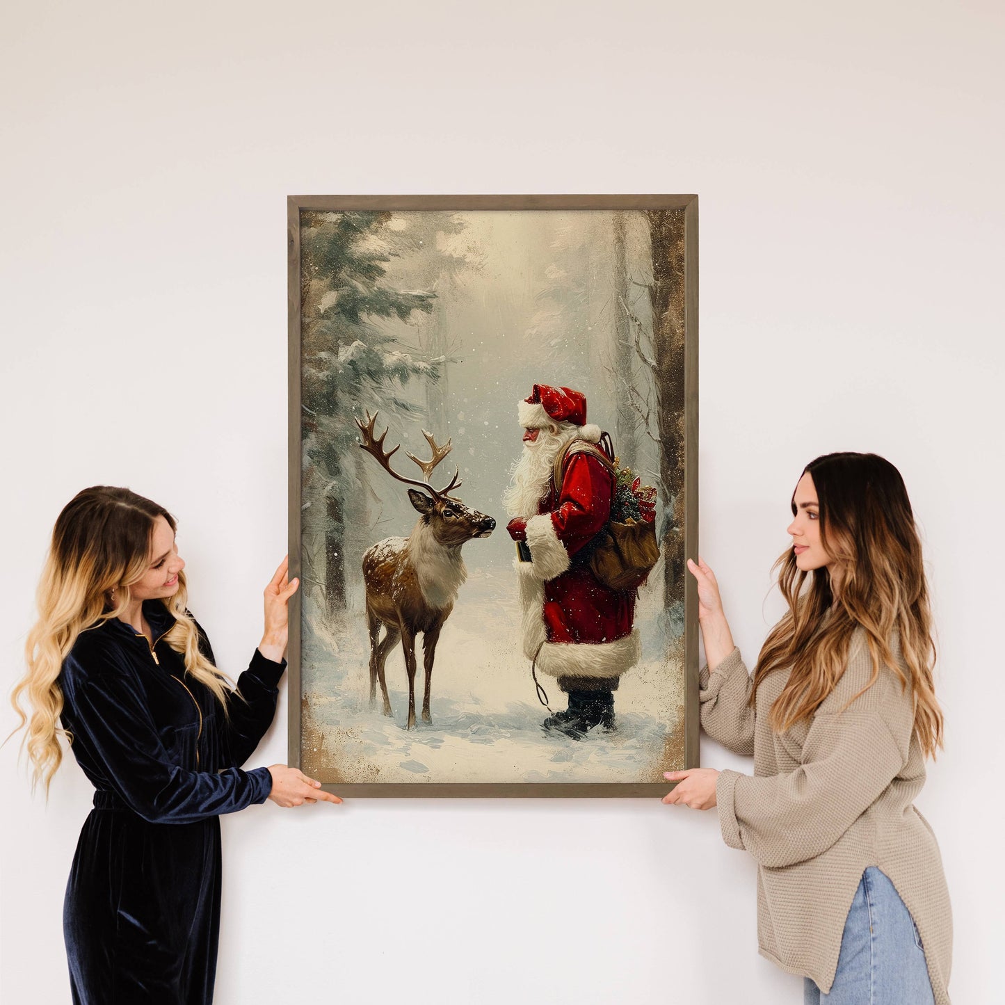 Santa Claus and Reindeer