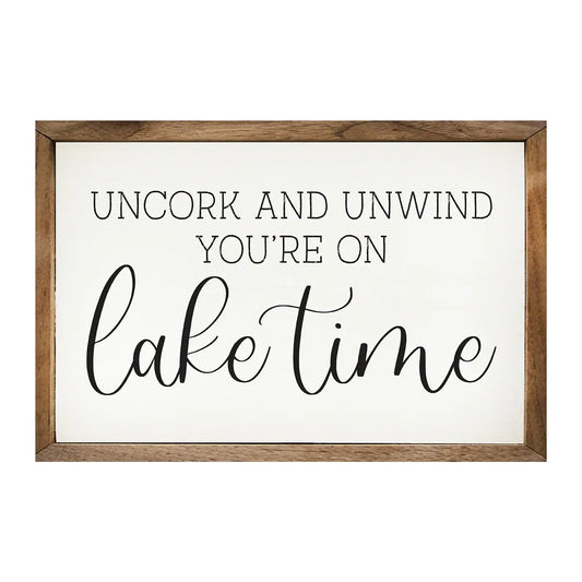 Lake Time Sign
