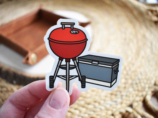 Wild North Co - Grillin' and Chillin' Backyard Sticker