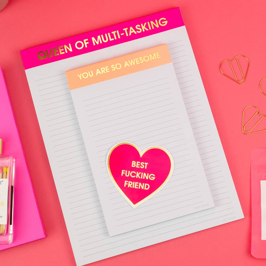 Queen of Multi-Tasking - Bright Pink -10x8