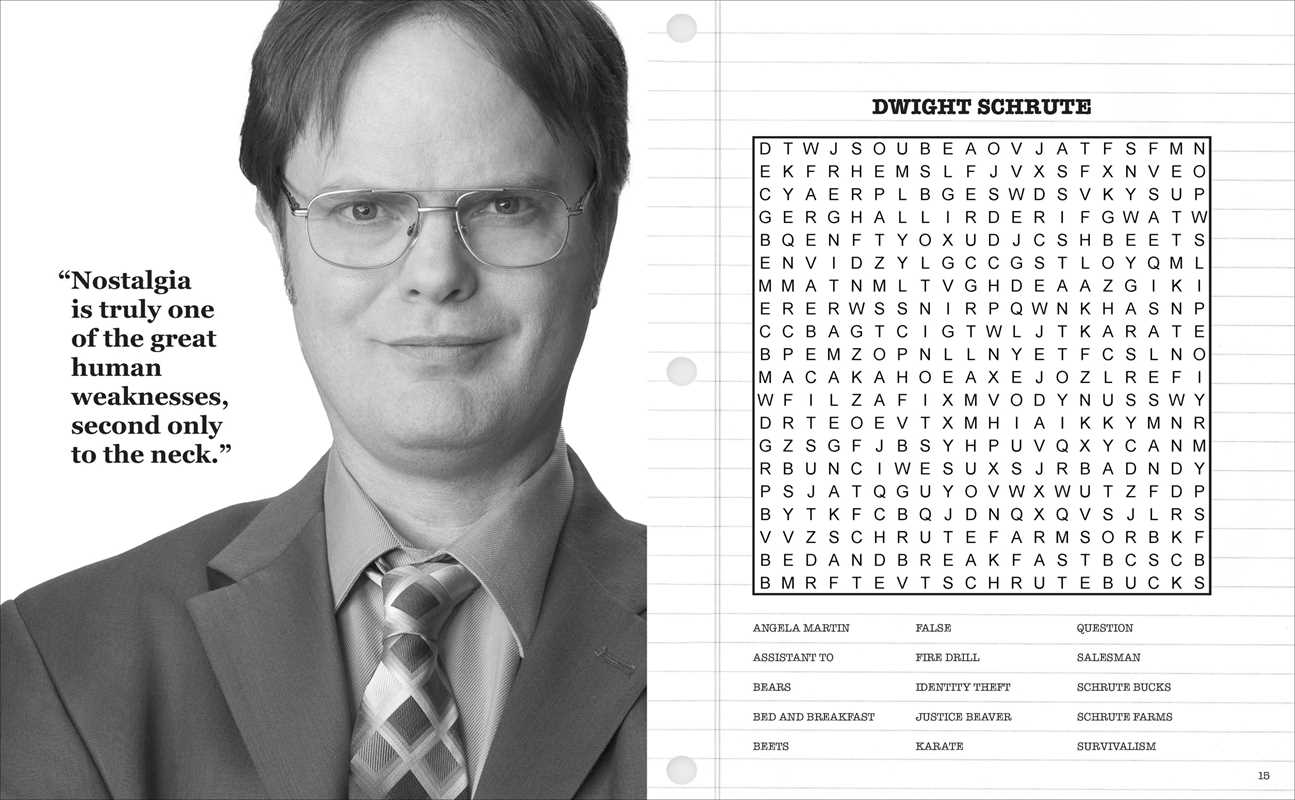 The Office Word Search, Coloring and Quotes