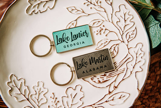 DCL Leatherette + Metal Keychain
