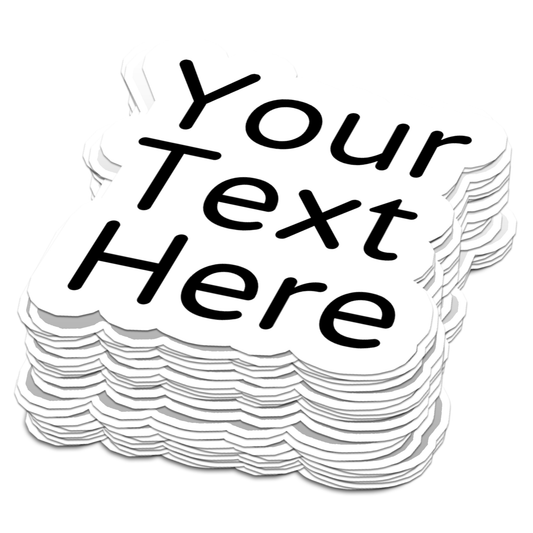 Sticker Bull - Custom Text Stickers Personalized Waterproof Vinyl Labels