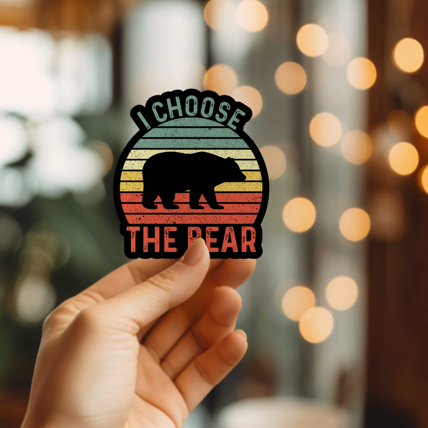 I Choose The Bear Sticker