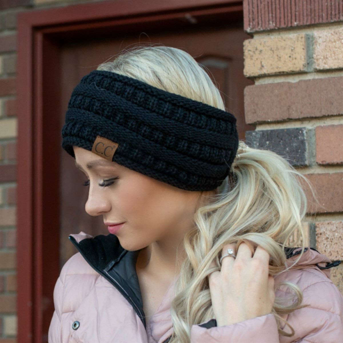 C.C Lined Pony Fashion Headband for Women