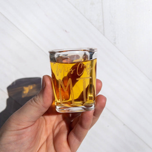 Engraved DCL Shot Glass